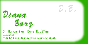 diana borz business card